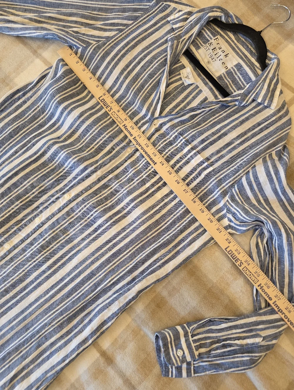 Frank & Eileen Rory Linen Shirtdress XL - Picture 4 of 8